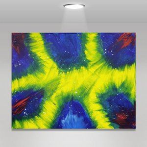 Original RCL Signed Painting Abstract Art Decor 11x14 - "Void Within"
